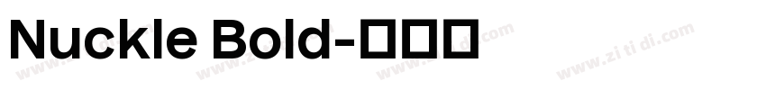 Nuckle Bold字体转换